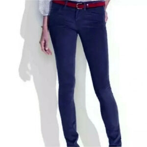 Madewell Womens Skinny Stretch Cords Corduroy Pants Indigo Blue 25/32